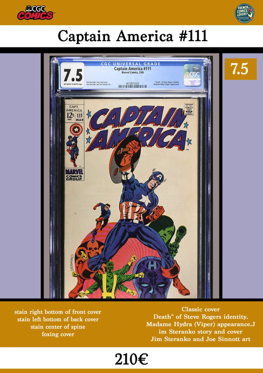 Captain America #111 - French Comics Lovers