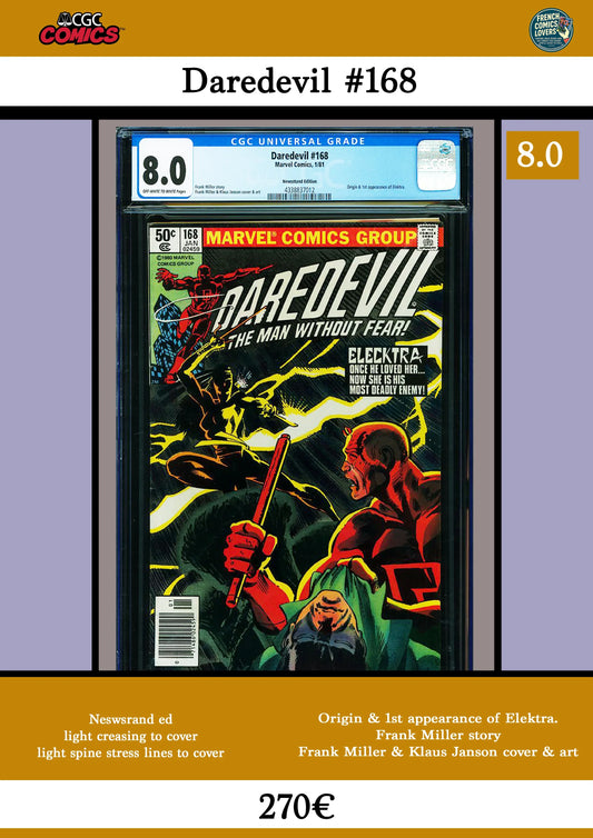 Daredevil #168 - French Comics Lovers