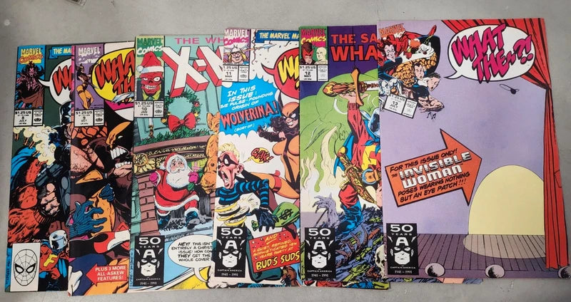What The #1-17 (1988) Marvel parody comics Byrne, Jim Lee very fine