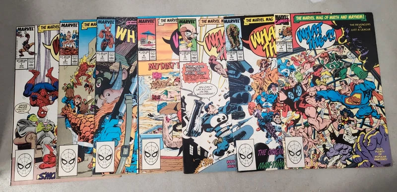 What The #1-17 (1988) Marvel parody comics Byrne, Jim Lee very fine