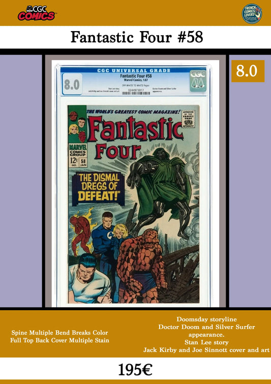 Fantastic Four #58 - French Comics Lovers