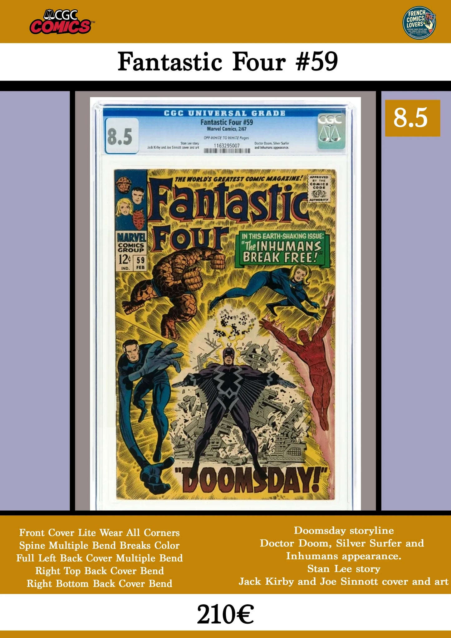 Fantastic Four #59 - French Comics Lovers