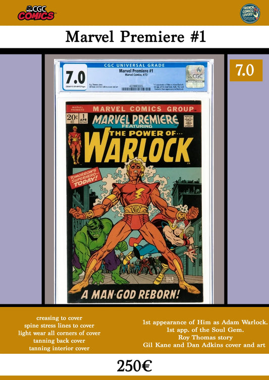 Marvel Premiere #1 - French Comics Lovers