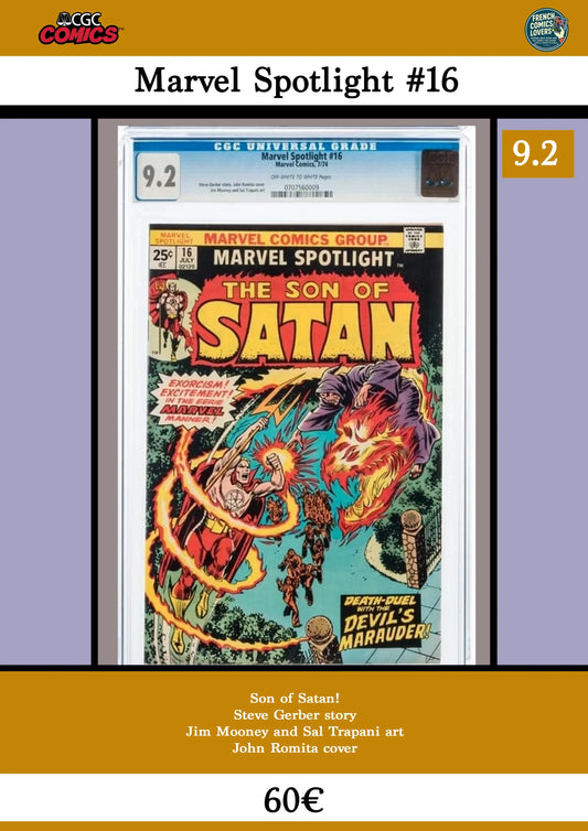 Marvel Spotlight #16 - French Comics Lovers