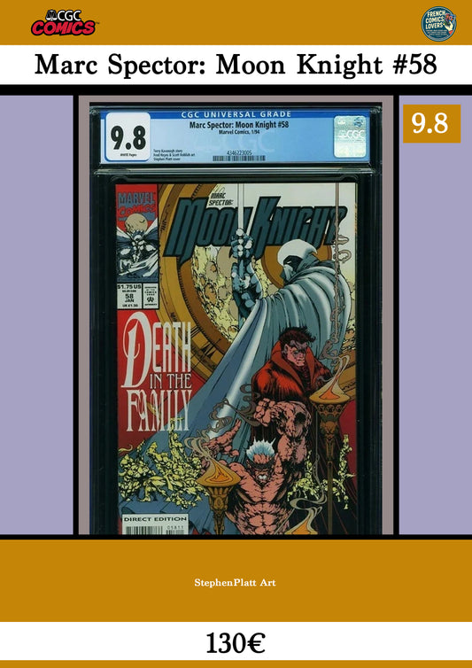 Marc Spector Moon Knight #58 - French Comics Lovers