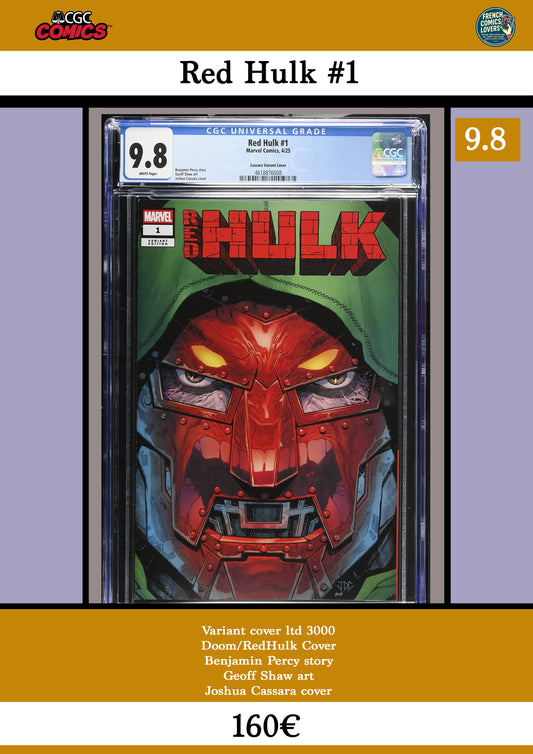 Red Hulk #1 variant - French Comics Lovers
