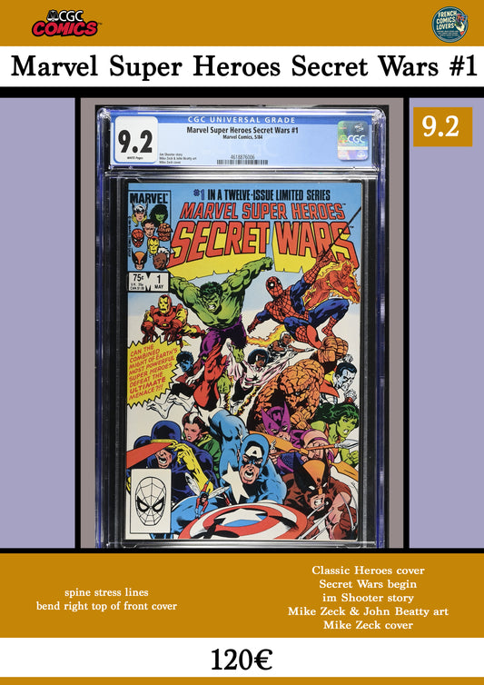 Secret Wars #1 - French Comics Lovers