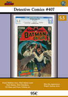 Detective comics #407 (1971) Neal Adams art CGC 5.5 - French Comics Lovers