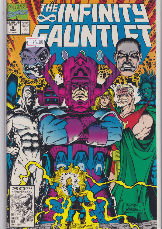 the Infinity Gauntlet #5 (1991) Thanos! VF