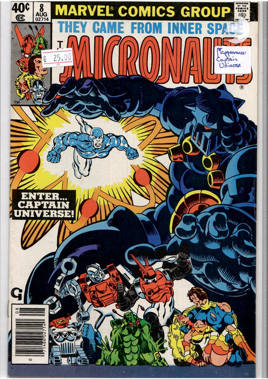the Micronauts #8  Golden art 1° Captain Universe (1979) VF